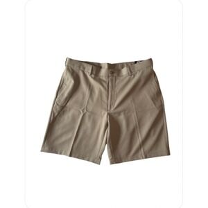PGA Tour Golf Shorts Men's Expandable‎ Waist Size 42 Khaki Heather NWT NEW